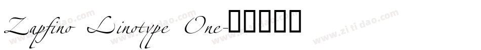 Zapfino Linotype One字体转换